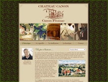 Tablet Screenshot of chateau-canon.fr